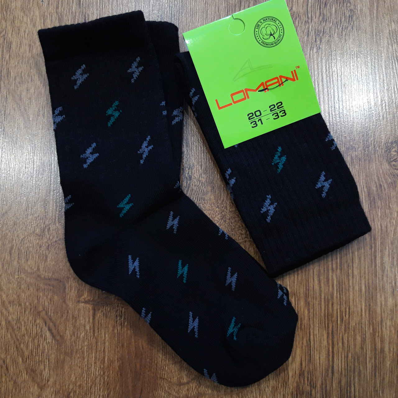 Дитячі шкарпетки з високою резинкою,бавовна "LOMANI" Art: 912 / 12 пар, фото 1