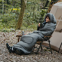 Спальний мішок з капюшоном Naturehike Clear Sky HL500 CNK2450WS042, сірий, фото 2
