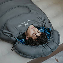 Спальний мішок з капюшоном Naturehike Clear Sky HL500 CNK2450WS042, сірий, фото 3