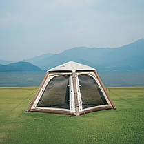 Намет чотиримісний автоматичний надувний із тентом Naturehike Ango CNK2550WS017, сірий, фото 5