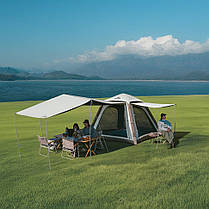 Намет чотиримісний автоматичний надувний із тентом Naturehike Ango CNK2550WS017, коричневий, фото 2