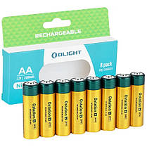 Набір акумуляторів Olight B Pro AA 2100 mAh. 8 шт, фото 4