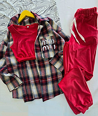 Костюм брючний для дівчинки трійка Фріда | на ріст 122-164р., фото 5