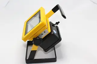 Світлодіодний прожектор Bailong BL-204 100W LED, портативний, вологостійкий, з акумуляторами 18650, для дому, дачі, кемпінгу, фото 3