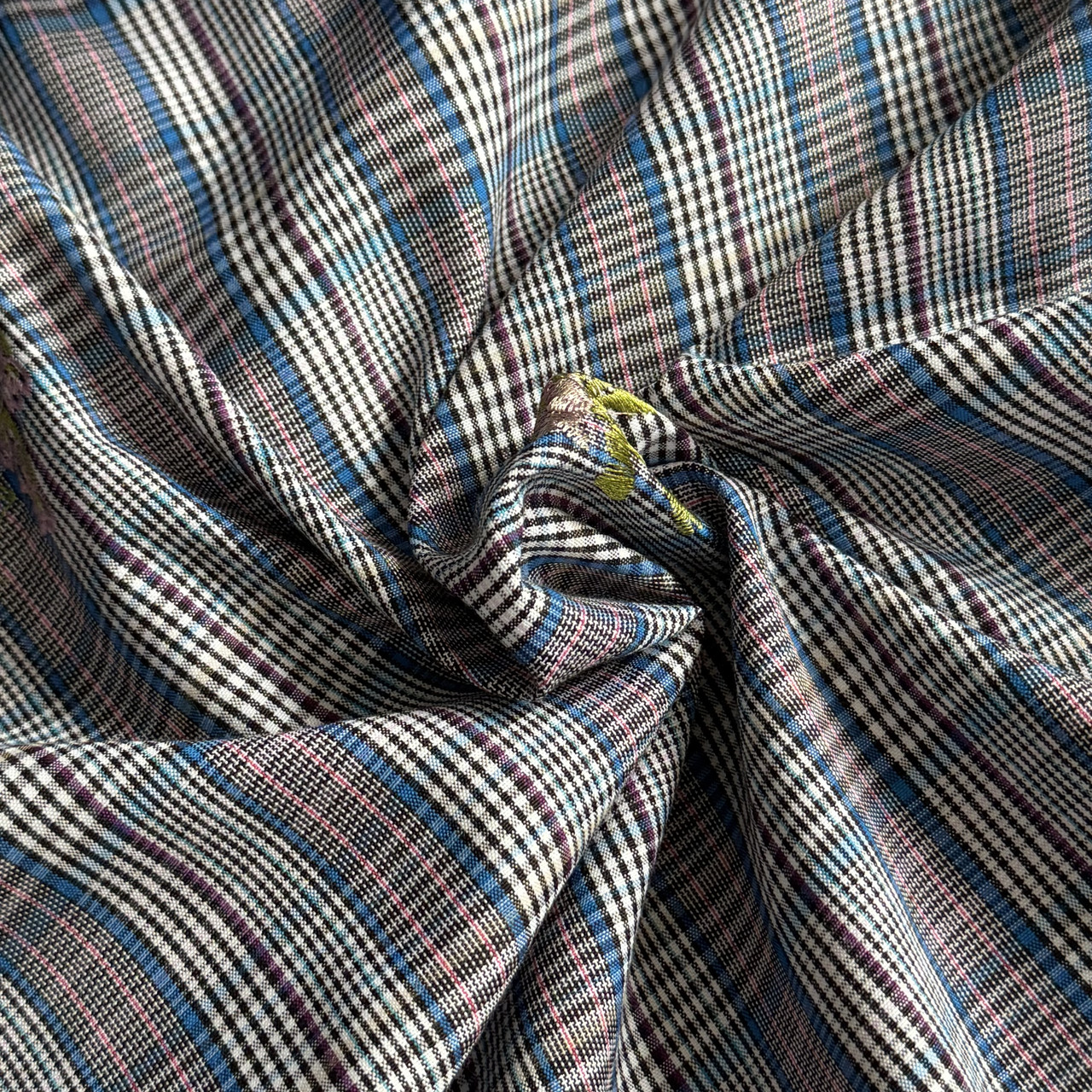 Костюмна з вишивкою, лавандові квіти, фото 1