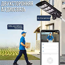Сонячний ліхтар SSL з 4G камерою 4MP, 300W, IP66, датчик руху, запис на SD, дистанційне керування, для дому, бізнесу, вулиці, фото 5
