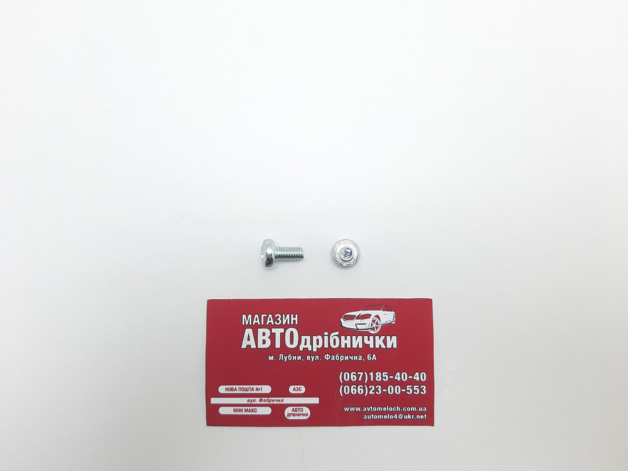 Гвинт оцинкований М6 L=12мм під шліц PH Metalvis