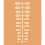 Гелеві типси для нарощування MEDIUM ALMOND Kodi Professional, 240 шт/уп, фото 2