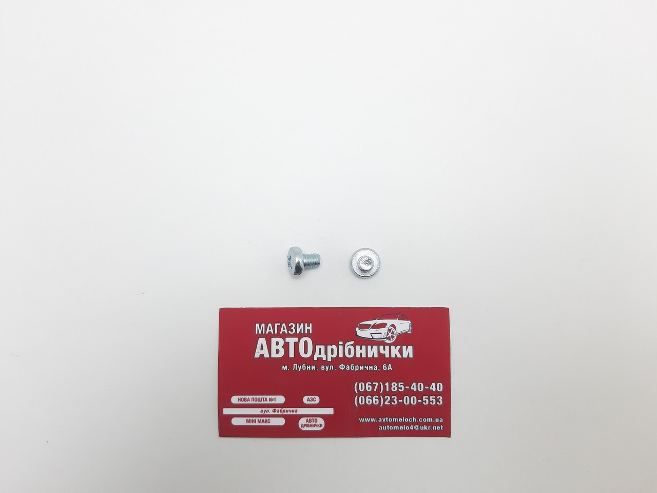 Гвинт оцинкований М6 L=8мм під шліц PH Metalvis