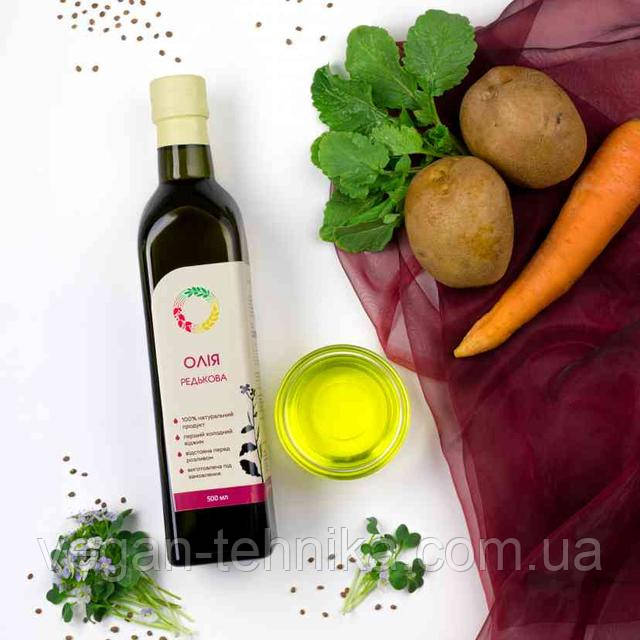 Редькова олія першого холодного віджиму (сиродавлена) нерафінована – джерело Омега-3 та вітаміну E для імунітету та здоров'я шкіри
