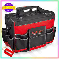 KI Сумка інструментальна на колесах GET ONE TOPTUL з телескопічною ручкою для перенесення інструментів та дрібни FIR41_R