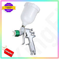 KI Пневмокраскопульт HVLP 1,4мм AUARITA GET ONE з верхнім бачком 600мл для фарбування ЛКМ пневмоінструмент FIR41_R