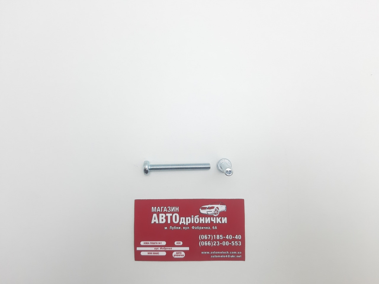 Гвинт оцинкований М6 L=50мм під шліц PH Metalvis