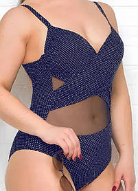 Купальник слитный Samegame 1816 Аида синий (В НАЛИЧИИ ТОЛЬКО 50 52 54 56 58 УКР р-ры)