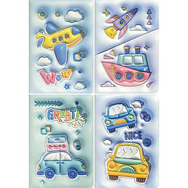 Блокнот з об'ємним малюнком 80 ар,,клітинка3D LT32609