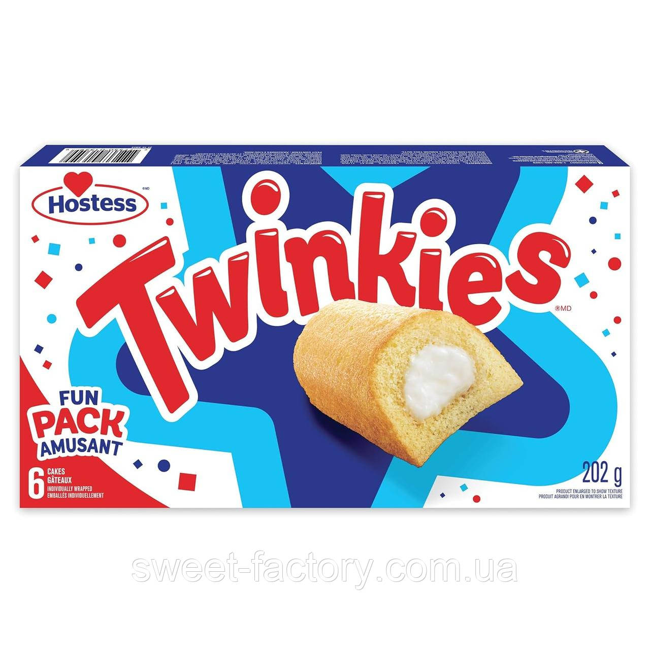 Бісквіти Hostess Twinkies Fun Pack 6s 202g, фото 1