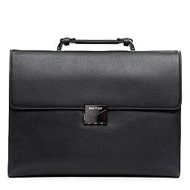 Сумка порфтель чоловіча ділова шкіряна BRETTON 1716-1 black