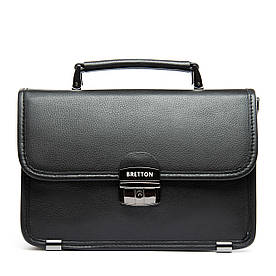 Сумка барсетка чоловіча шкіряна BRETTON 3787-8 black