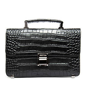 Сумка барсетка чоловіча шкіряна BRETTON 5271-Q5 black