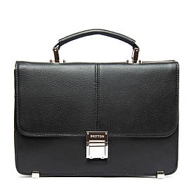 Сумка барсетка чоловіча шкіряна BRETTON 9505-8 black