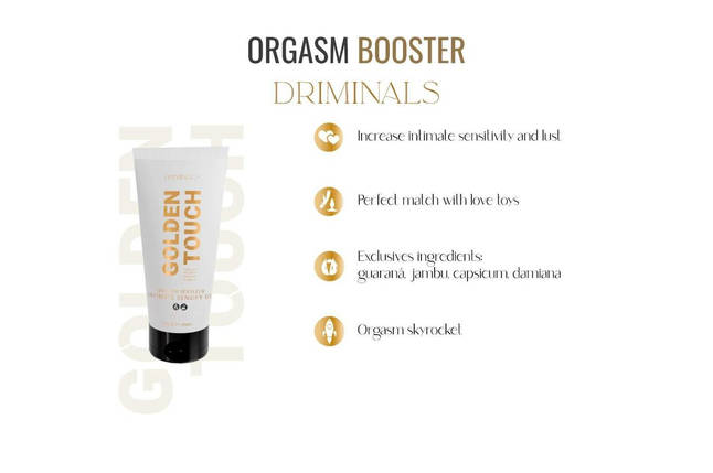 Збудливий гель для клітора Driminals Golden Touch Orgasm Booster, 30 мл, розігрівання та поколювання, фото 2