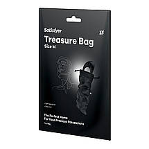 Мішечок із подвійним шнурком Satisfyer Treasure Bag Black для зберігання секс-іграшок, фото 2