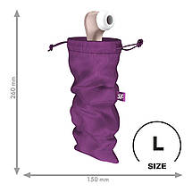 Мішечок для зберігання секс-іграшок Satisfyer Treasure Bag Violet, на шнурку, фото 3
