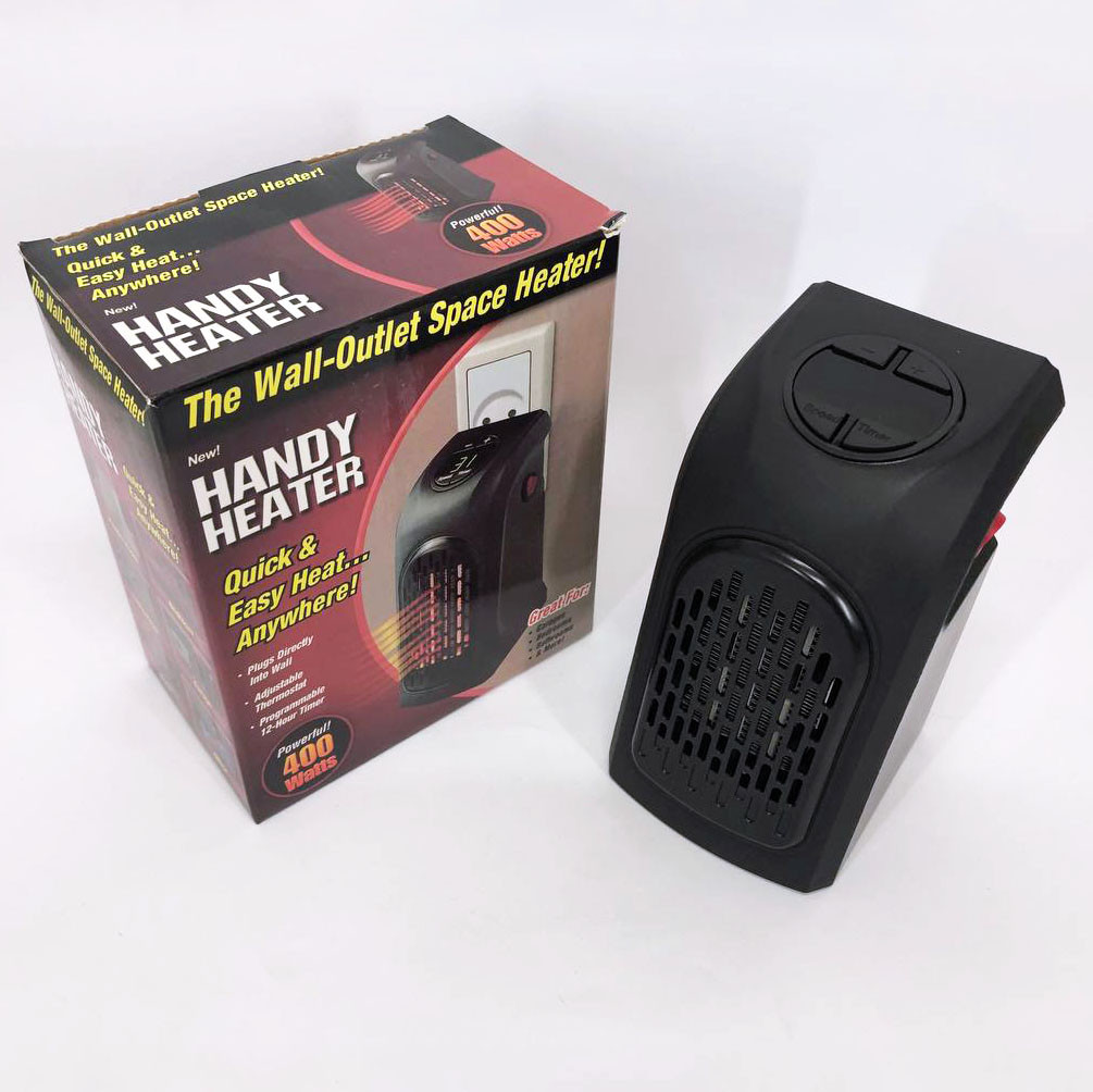 Тепловентилятор для дому Handy Heater 400 Вт, Безпечний обігрівач для дому, Тепловий вентилятор IE-26, фото 1