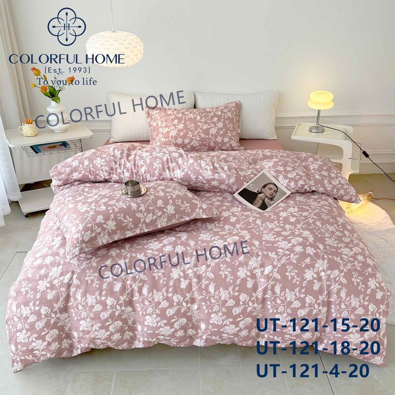 Постільна білизна сатинова Colorfull Home євро розмір 200 на 230 см Luna, фото 1