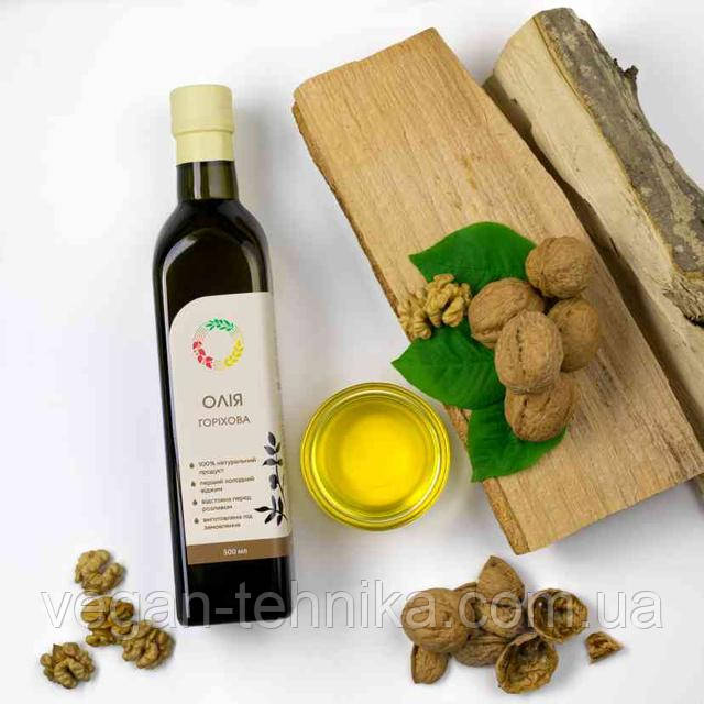 Олія волоського горіха першого холодного віджиму (сиродавлена) нерафінована – натуральне джерело Омега-3, вітамінів та антиоксидантів для здоров’я серця, мозку та шкіри