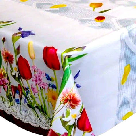 Турецька клейонка на тканинній основі для столу, фото 1