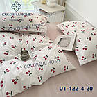 Постільна білизна сатинова Colorfull Home євро розмір 200 на 230 см Cherry, фото 2