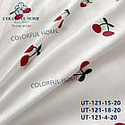 Постільна білизна сатинова Colorfull Home євро розмір 200 на 230 см Cherry, фото 3