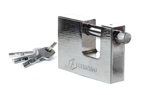 Замок навісний Extra П-подібний 86x54x18.5мм дисковий фінський ключ Aurora