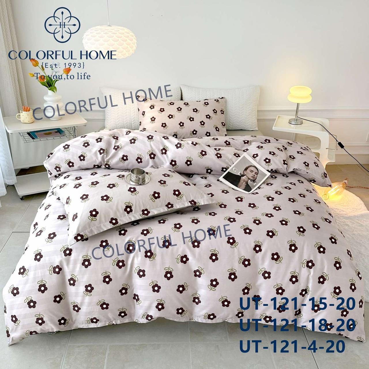 Постільна білизна сатинова Colorfull Home євро розмір 200 на 230 см Juli, фото 1