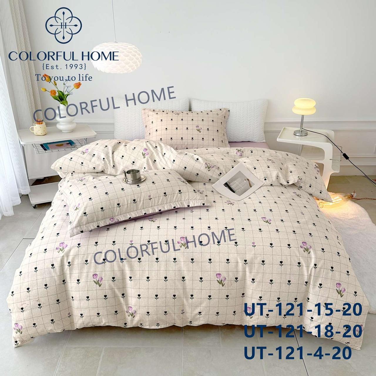 Постільна білизна сатинова Colorfull Home євро розмір 200 на 230 см Lola, фото 1