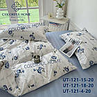 Постільна білизна сатинова Colorfull Home євро розмір 200 на 230 см Blue, фото 2