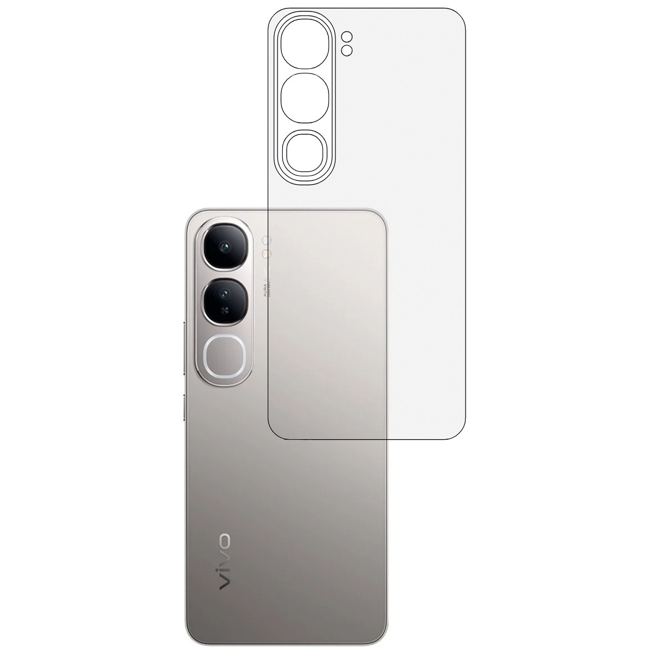 Плівка на задню панель Mietubl HD для Vivo Y200 5G (Asia), фото 1