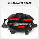 Чорна чоловіча сумка на груди EASY честріг, фото 4