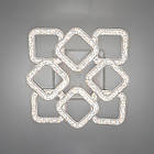 Світлодіодна люстра 130 Вт з підсвічуванням основи та пультом д/к колір каркасу чорний D-S3316/4+4BK LED 3color, фото 3