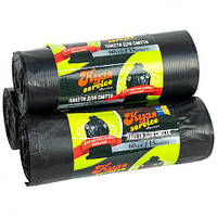 Від 3 шт. Пакет для "Промислового" сміття 60х15 60л 15штук Кузя Service купить оптом