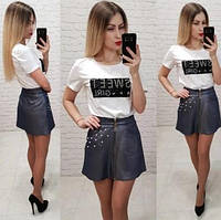 Юбка арт. 320 слива, Женская красивая летняя юбка, Элегантная женская юбка, Удобная женская юбка повседневная