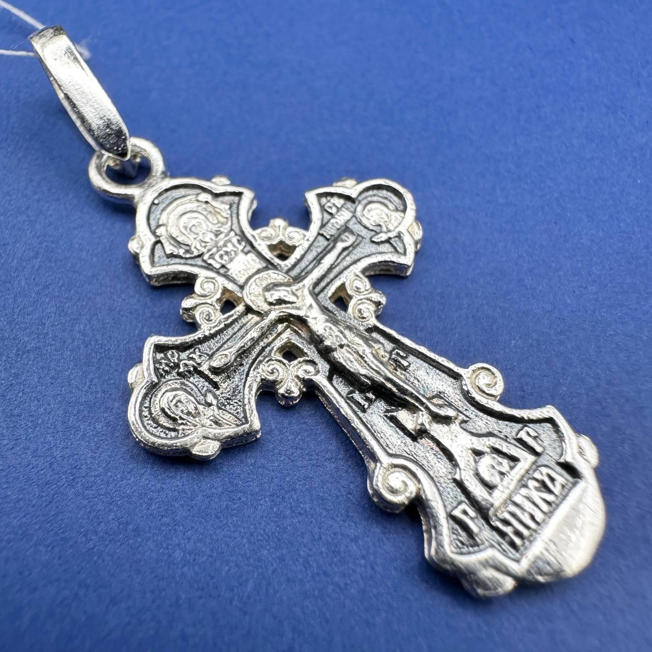 Хрест срібний чоловічий Срібло 925 проби