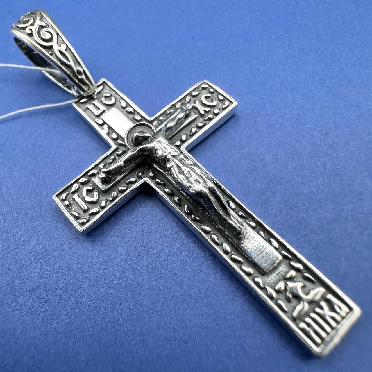 Масивний срібний хрест 8 г Срібло 925 проби Чоловічий хрестик