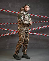 Зимовий тактичний костюм 3в1 NEOTON піксель, форма для військових піксель софтшел, костюм армійський для зсу