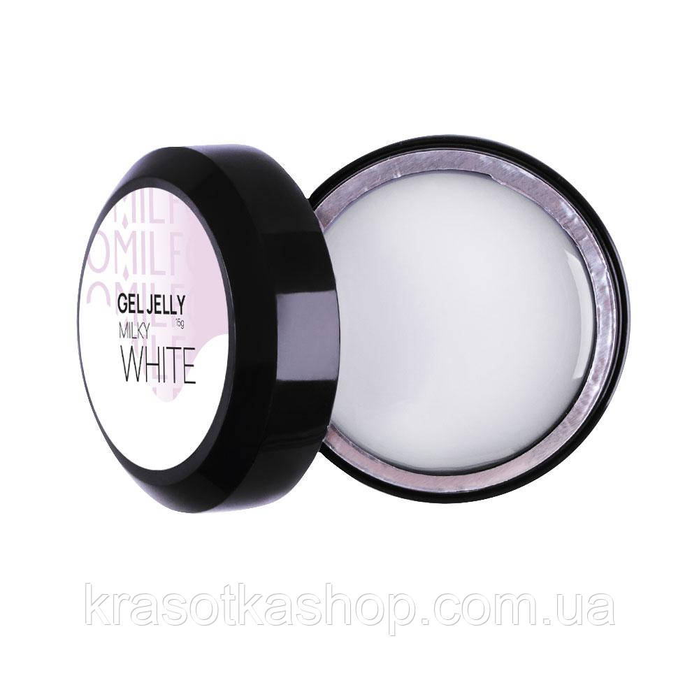 Гель-желе Komilfo Gel Jelly Milky White, 15 г, фото 1