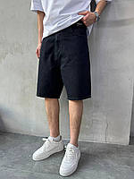 Джинсові шорти Balloon у чорному кольорі , Мужские шорты, Мужские шорты трикотажные люкс качество, Мужские шорты базовые