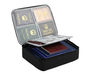 Папка дорожня  для документів А4 / Великий сімейний органайзер для документів / Сумка-органайзер для паспортів