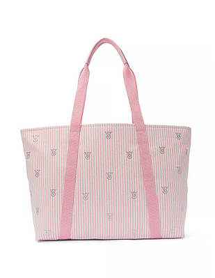 Містка сумка тоут шоппер в рожеву смужку Victoria’s Secret (Вікторія Сікрет), оригінал