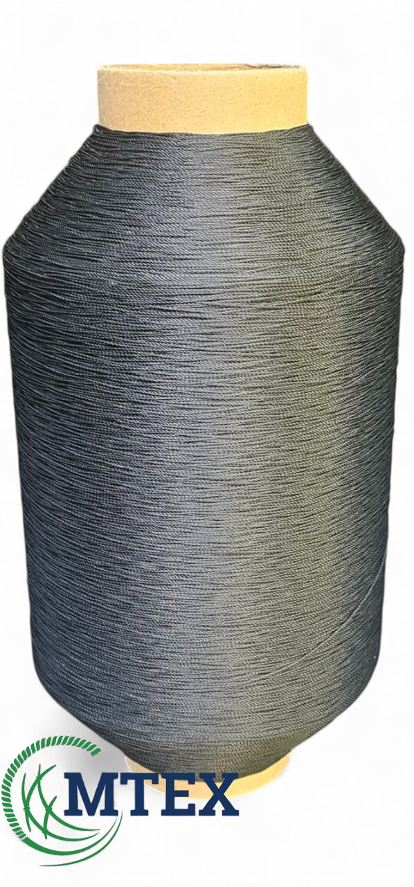 Нитка поліамідна 93,5*3 (0,8 мм) 4440 метрів 1,5 кг кручена чорна - фото 1 - id-p2769825797